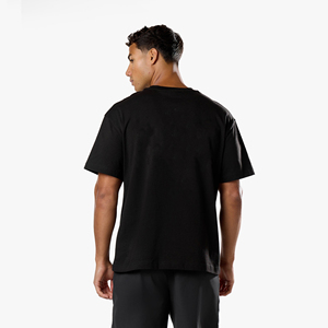 T-shirt Streetwear en Coton Épais de Haute Qualité, Coupe Oversize à Épaules Tombantes, Impression Personnalisée du Logo, Manches Courtes pour Hommes - Product Image 3
