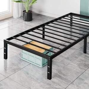 10kgs/11kgs Home Furniture Twin <b>Bed</b> Size OEM/ODM <b>Black</b> Metal Frame Modern Smart <b>Bed</b> Foldable Linen Vietnam-Made - Product Image 6