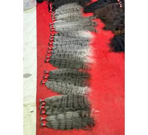 Cabello Humano Gris a Granel de 24-40 Pulgadas, Cutícula Alineada, Natural Sal y Pimienta, Cabello Virgen de Templo, Precio al por Mayor, 100% Indio Crudo Ondulado - Product Image 2