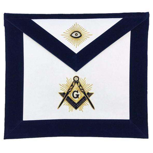 High Quality Masonic Regalia Blue House <b>Apron</b> Lace Decoration Wholesale Embroidered Leather Chaplain <b>Apron</b> Featuring High - Product Image 1