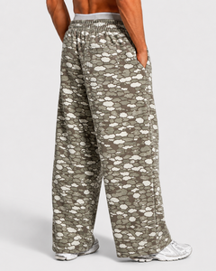 Pantalon de jogging surdimensionné pour homme, camouflage contrasté, en molleton de coton premium, respirant, streetwear décontracté, pantalon de survêtement pour homme - Product Image 2