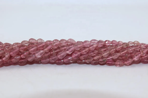 Perles de tourmaline rose naturelle de qualité AAA, facettées, droites, 5x7mm, pour la création de bijoux - Product Image 2