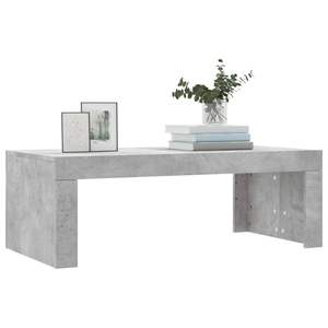 Tavolino da caffè di medie dimensioni in cemento grigio con legno ingegnerizzato, elegante e resistente - Product Image 3
