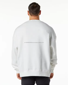 Sweat-shirts à col rond en molleton doublé de coton mélangé 400g, fabricant personnalisé avec ourlet côtelé, motif DDP pour vêtements d'hiver - Product Image 2