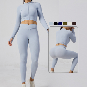 Ensemble de vêtements de sport pour femmes, leggings de yoga, tenue de fitness, vêtements de sport de haute qualité, taille haute - Product Image 3