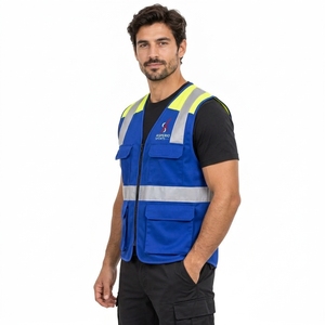 Chaleco de Seguridad para Hombre, Chaleco de Alta Visibilidad Personalizado con Paneles Reflectantes, Material Ligero y Transpirable, Ajuste Cómodo, Ropa de Trabajo OEM - Product Image 4