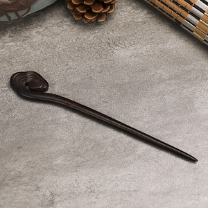 กิ๊บติดผมไม้ทำมือ |   ไม้เสียบผมไม้ธรรมชาติสำหรับผู้หญิง สำหรับทำผมทรงบันและงานฝีมือจากไม้ - Product Image 2