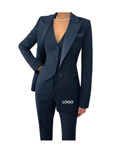 Traje de Negocios Personalizado para Mujer, Tejido de Velour, Sólido, Cómodo, Transpirable, con un Solo Botón, Manga Larga, Nuevo Diseño de Blazers - Product Image 1