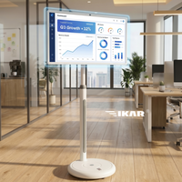 Kiosco Android Móvil de 24, 27 y 32 Pulgadas, Monitor Portátil con Pantalla Táctil, Soporte para Pantalla de TV Inteligente, Batería Integrada, PC Todo en Uno