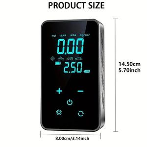 Gonfiatore Intelligente per Auto con Display Digitale Wireless e Schermo Touch, Pompa per Gonfiaggio Pneumatici Comoda e Montabile - Product Image 4