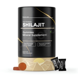 Shilajit Resin <b>Infused</b> Gummies Dietary Supplement Manufacturer - Product Image 3