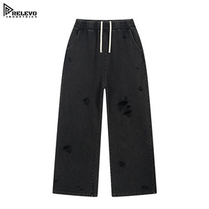 Custom 360GSM Cotton Hoodie & Sweatpants <b>Set</b> – Vintage <b>Spray</b> Dye Unisex Tracksuit with Silk Screen & Digital Print - Product Image 5