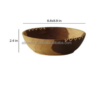 Bol en bois fabriqué à la main pour une utilisation polyvalente et avec la meilleure qualité absolue Personnalisation - Product Image 5