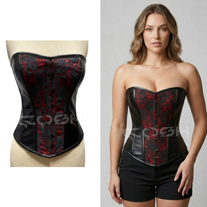 Corset bustier à baleines en acier, élégant et idéal pour les soirées, avec fermeture éclair - Product Image 5