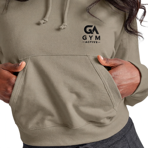 GYM ACTIVE Wholesale Custom Logo Eco-Friendly Quick Dry Female Cropped <b>Hoodies</b> Women Canvas <b>Crop</b> <b>Top</b> Hoodie Plus Size OEM Design - Product Image 3