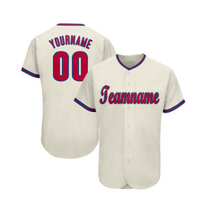Maillot de baseball personnalisé OEM, uniforme imprimé par sublimation, 100 % polyester, anti-UV, respirant, manches courtes, vente chaude - Product Image 6