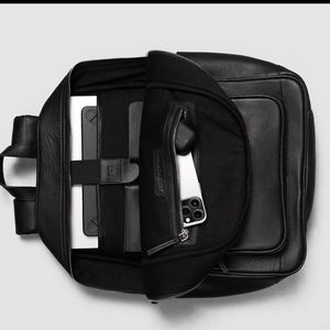 <b>leather</b> <b>backpack</b> office commuting bag <b>leather</b> <b>backpack</b> <b>men</b> travel style casual fashion <b>leather</b> <b>backpack</b> women - Product Image 3