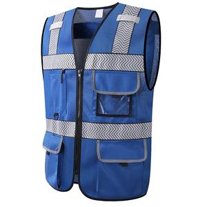 Factory Made Reflective Waterproof High Visibility Safety Vest for <b>Road</b> Construction Customized Color Unisex with Custom Logo - Product Image 5