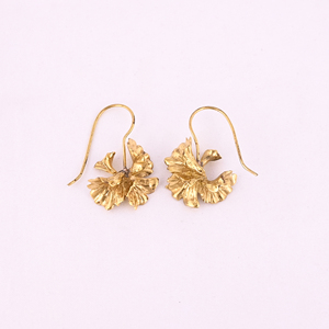 Luxvory Guldasta Gold Plated Brass Trendy Flower Design Drop <b>Earrings</b> 35x30MM - Product Image 1