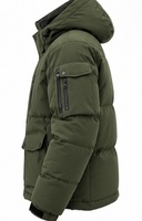 Veste matelassée pour homme entièrement personnalisée, style tendance, premium, hiver, chaude, de haute qualité, avec capuche et fermeture éclair.