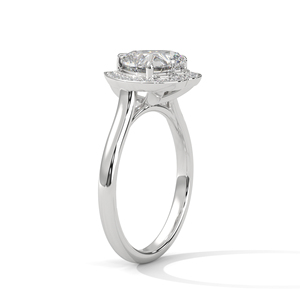 Stylish 14k White Gold <b>Diamond</b> <b>Ring</b> Comes With Elegant Heart Cut Design Lab Grown <b>Diamonds</b> <b>Ring</b> Perfect Part Jewelry For Girls - Product Image 2