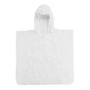 Haute qualité 100% coton mousseline pétillante Poncho Extra doux à capuche Poncho bébé garçon et fille enfant en bas âge bébé Poncho à capuche - Product Image 1