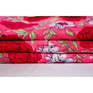 ART&ART Tela Tradicional de Jaipur Hecha a Mano con Estampado a Bloque 100% Algodón de Alta Calidad, Transpirable para las Cuatro Estaciones - Product Image 1