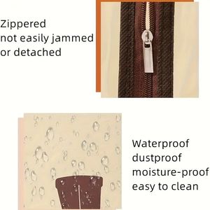 Sacs de rangement multi-usages en PVC durable, résistants à l'humidité et à la poussière, avec fenêtre transparente, design portable et pratique pour le rangement des chaussures et des bottes - Product Image 3