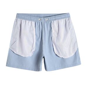 Quantité minimale de commande bas personnalisé Vintage Streetwear lavé gris Shorts coton blanc éponge française hommes lavage à l'acide Shorts - Product Image 5