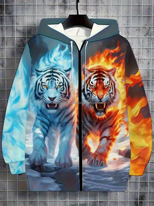เสื้อฮู้ดของผู้ชายผ้าคอตตอนผสมสำหรับฤดูหนาว - Product Image 6