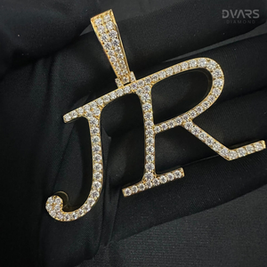 Colgante de Plata de Ley 925 con Nombre Personalizado y Moissanita VVS, Colgante con Letra Inicial, Joyería Hip Hop - Product Image 5