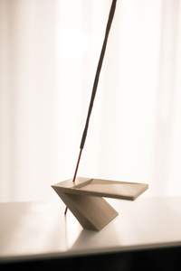 Porte-encens en bois naturel pour la méditation spirituelle, le temple, la maison, l'aromathérapie, pièce décorative artisanale - Product Image 3