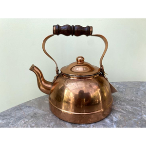 Bouilloire en cuivre personnalisée avec poignée et couvercle, bienfaits ayurvédiques pour la santé, bouilloires pour servir le thé et le café à la maison, en cuisine ou sur la table - Product Image 5