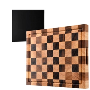 Planche à découper rectangulaire en bois d'acacia de qualité supérieure, élégante et à motifs, pour usage en cuisine, vente en gros. - Product Image 1