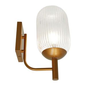 Lampada da parete in bronzo e trasparente effetto goccia di rugiada - Product Image 4