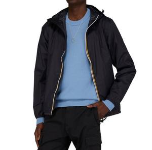 Chaqueta deportiva cortavientos para hombre, para primavera/verano, con cremallera, impermeable, con diseño sin cuello. - Product Image 4