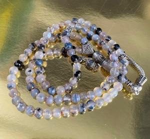 Tasbih en résine fait main avec forme ronde modelée à la main, couleur et logo personnalisables - Cadeau de décoration pour la maison - Product Image 1
