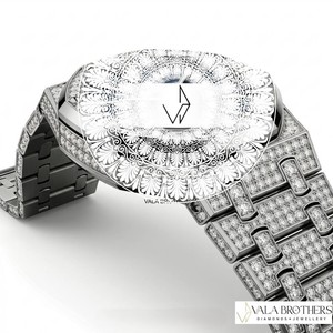 Montre Homme Audemars Piguet de Luxe en Alliage, Diamant Moissanite, Quartz, Style Sport Vintage, Dessin Animé, Octogonale, Analogique, Givrée, Style Hip Hop, Brillante - Product Image 3