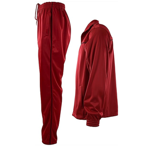 Best Selling Lightweight Polyester Cotton Drawstring Tracksuit Men Sports Wear High Quality Fitness Streetwear Solid Pattern - Product Image 2
