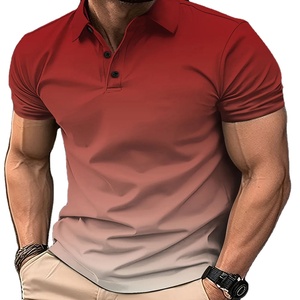 Comprar impresión personalizada para hombre Polo Camiseta de manga corta de moda para los hombres de color sólido Casual Polo ropa de verano de moda de los hombres ropa - Product Image 1