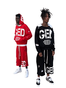 Custom Logo Heavyweight Fleece Tracksuit Wholesale Men's Chenille Patch Full <b>Zip</b> Hoodie and Thick Rope Drawstring <b>Jogger</b> Pants S - Product Image 4