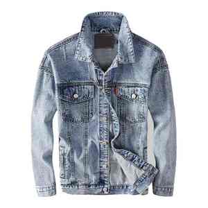 Premium Style <b>Men</b> Denim <b>Jacket</b> Casual Slim <b>Long</b> Sleeve Jean <b>Jacket</b> With Multi Pocket Fashion Outdoor Causal Classic <b>Jackets</b> - Product Image 1