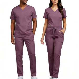 Ensemble d'uniformes médicaux en coton 100% OEM pour infirmières, approvisionnement en gros - Product Image 1