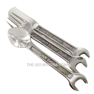 Ensemble de 3 couverts élégants en acier inoxydable avec manche en aluminium, couverts de fête en acier miroir durable, cadeau idéal - Product Image 4