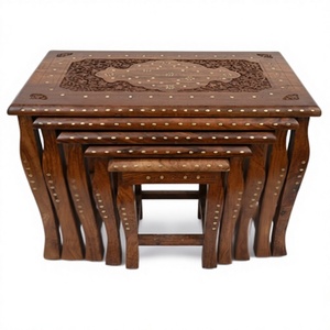 Handcrafted Modern Sheesham Wood <b>Stool</b> – Sturdy <b>Step</b> <b>Stool</b> for Kitchen, Living Room & Home - Product Image 1