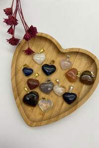 จี้คริสตัลรูปหัวใจแบบพรีเมี่ยมรูปหินอาเกตผสมรูปหัวใจจากอาเกต - Product Image 6
