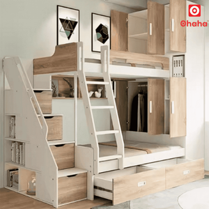 Cama litera inteligente Ohaha con armario y librero integrados - GTTM015 - Product Image 3