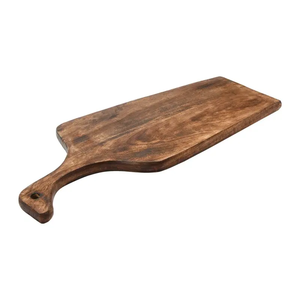 Planche à découper artisanale en bois de manguier, 2 cm d'épaisseur, robuste et élégante, idéale pour la maison, l'hôtel, le restaurant, parfaite pour un usage quotidien - Product Image 3
