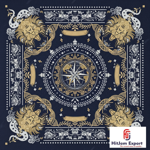 Écharpes créatives et innovantes personnalisées, design imprimé, foulard de mode, hijab, châle, écharpe carrée douce au toucher soyeux, vente en gros - Product Image 3