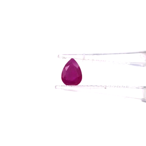 Rubis naturels africains non traités, formes poire calibrées 7x9mm, pierres précieuses de rubis naturelles facettées pour la création de bijoux - Product Image 2